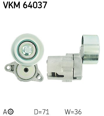 Skf Spannrolle, Keilrippenriemen [Hersteller-Nr. VKM64037] für Mazda