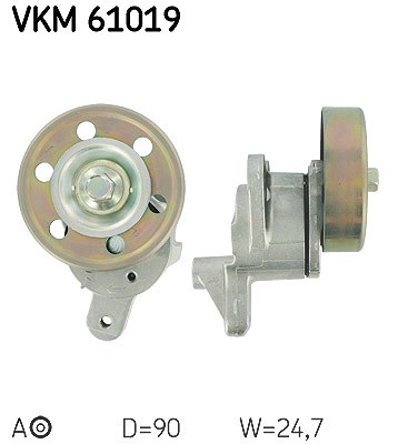 Skf Spannrolle, Keilrippenriemen [Hersteller-Nr. VKM61019] für Toyota