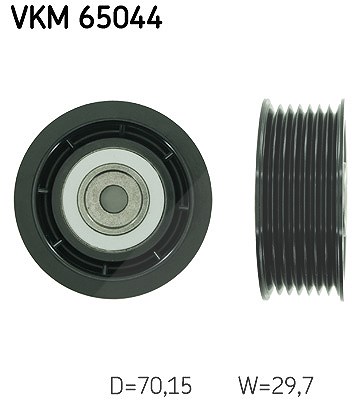 Skf Umlenk-/Führungsrolle, Keilrippenriemen [Hersteller-Nr. VKM65044] für Mitsubishi