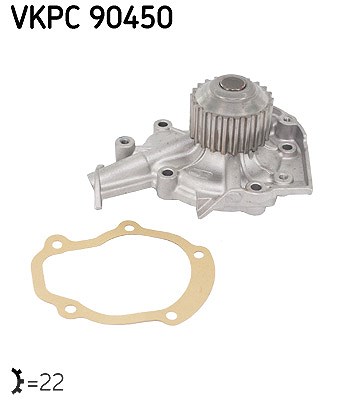 Skf Wasserpumpe [Hersteller-Nr. VKPC90450] für Daewoo, Chevrolet