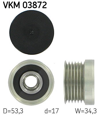 Skf Generatorfreilauf [Hersteller-Nr. VKM03872] für BMW, Lotus