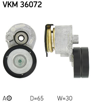 Skf Spannrolle, Keilrippenriemen [Hersteller-Nr. VKM36072] für Renault
