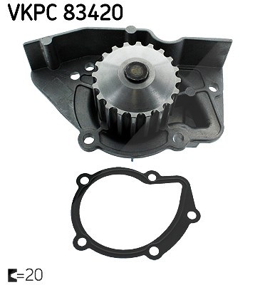 Skf Wasserpumpe [Hersteller-Nr. VKPC83420] für Rover, Lada, Lancia, Fiat, Peugeot, Citroën, Hyundai
