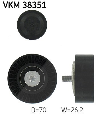 Skf Umlenk-/Führungsrolle, Keilrippenriemen [Hersteller-Nr. VKM38351] für Ssangyong, BMW