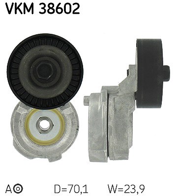 Skf Spannrolle, Keilrippenriemen [Hersteller-Nr. VKM38602] für Chrysler