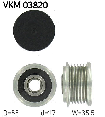 Skf Generatorfreilauf [Hersteller-Nr. VKM03820] für Mercedes-Benz