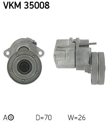 Skf Spannrolle, Keilrippenriemen [Hersteller-Nr. VKM35008] für Vauxhall, Opel
