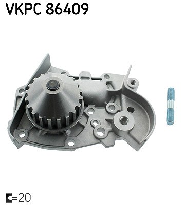 Skf Wasserpumpe [Hersteller-Nr. VKPC86409] für Renault