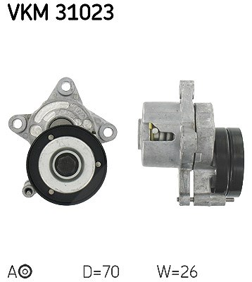 Skf Spannrolle, Keilrippenriemen [Hersteller-Nr. VKM31023] für Seat, VW