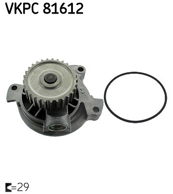 Skf Wasserpumpe [Hersteller-Nr. VKPC81612] für Audi