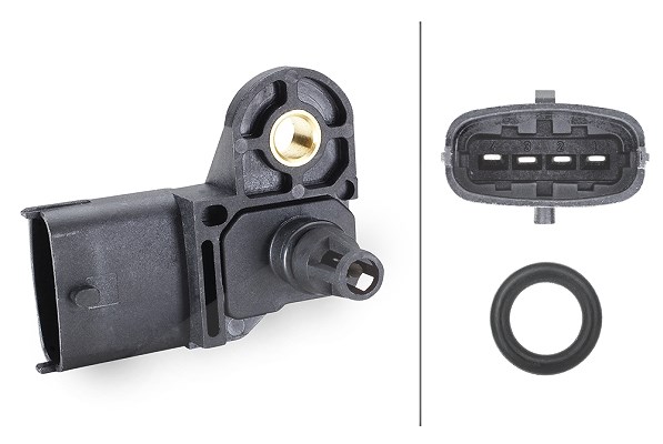 Hella Sensor, Ladedruck [Hersteller-Nr. 6PP009400-291] für Jeep, Volvo, Renault, Saab, Ford Usa, Opel, Dacia, Alfa Romeo, Mazda, Vauxhall, Peugeot, Do