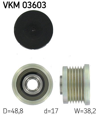 Skf Generatorfreilauf [Hersteller-Nr. VKM03603] für Mitsubishi, Volvo, Renault, Nissan, Opel, Vauxhall