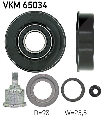 Skf Umlenk-/Führungsrolle, Keilrippenriemen [Hersteller-Nr. VKM65034] für Kia, Hyundai