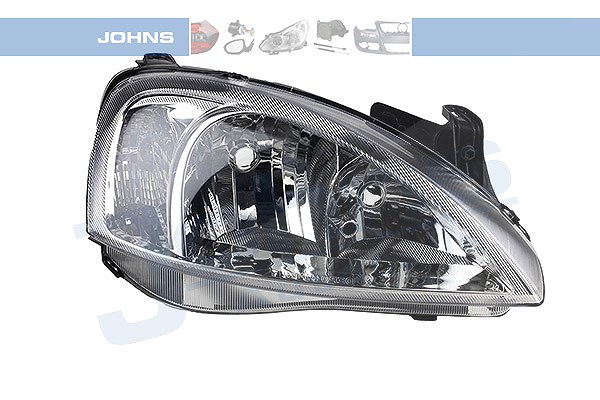 Johns Scheinwerfer H7/H7 Typ VALEO ohne Stellmotor [Hersteller-Nr. 555610-1] für Opel
