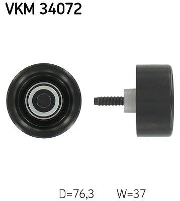 Skf Umlenk-/Führungsrolle, Keilrippenriemen [Hersteller-Nr. VKM34072] für Ford