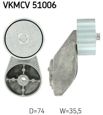 Skf Umlenk-/Führungsrolle, Keilrippenriemen [Hersteller-Nr. VKMCV51006] für Mercedes-Benz