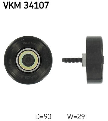 Skf Umlenk-/Führungsrolle, Keilrippenriemen [Hersteller-Nr. VKM34107] für Ford, Saab