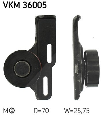Skf Spannrolle, Keilrippenriemen [Hersteller-Nr. VKM36005] für Renault