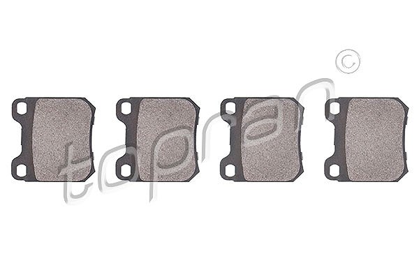 Topran Bremsbelagsatz, Scheibenbremse [Hersteller-Nr. 202457] für Opel, Vauxhall