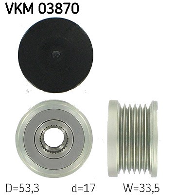 Skf Generatorfreilauf [Hersteller-Nr. VKM03870] für BMW