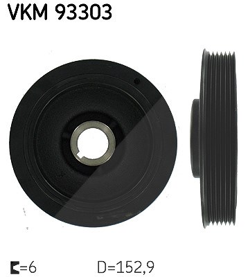 Skf Riemenscheibe, Kurbelwelle [Hersteller-Nr. VKM93303] für Citroën, Fiat, Peugeot