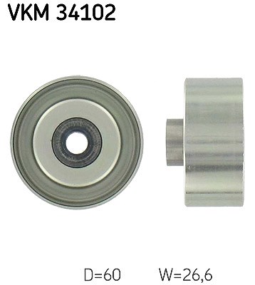 Skf Umlenk-/Führungsrolle, Keilrippenriemen [Hersteller-Nr. VKM34102] für Ford