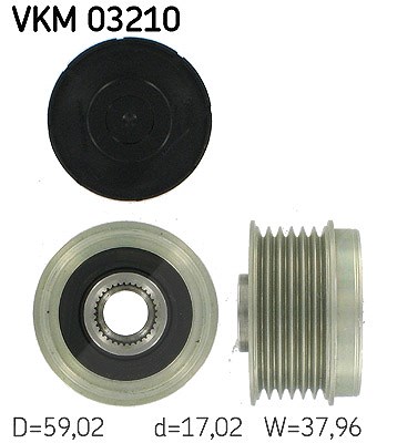 Skf Generatorfreilauf [Hersteller-Nr. VKM03210] für Citroën, Iveco, Peugeot, Fiat