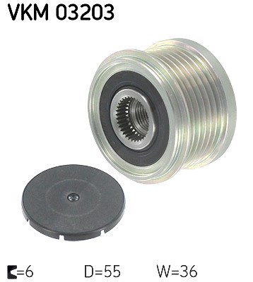 Skf Generatorfreilauf [Hersteller-Nr. VKM03203] für Iveco, Peugeot, Porsche, Fiat, Citroën