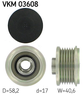 Skf Generatorfreilauf [Hersteller-Nr. VKM03608] für Lada, Renault, Nissan, Dacia