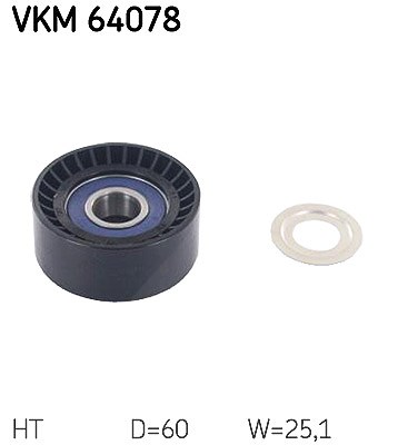 Skf Spannrolle, Keilrippenriemen [Hersteller-Nr. VKM64078] für Mazda