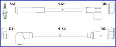 Hüco Zündleitungssatz [Hersteller-Nr. 134230] für Mazda