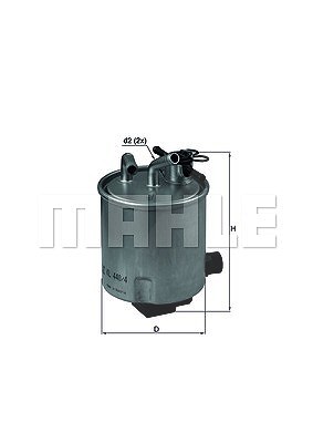 Mahle Kraftstofffilter [Hersteller-Nr. KL440/4] für Nissan