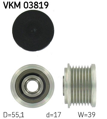 Skf Generatorfreilauf [Hersteller-Nr. VKM03819] für Mercedes-Benz