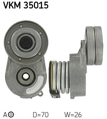 Skf Spannrolle, Keilrippenriemen [Hersteller-Nr. VKM35015] für Opel, Vauxhall