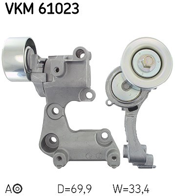 Skf Spannrolle, Keilrippenriemen [Hersteller-Nr. VKM61023] für Lexus, Toyota