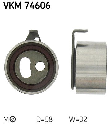 Skf Spannrolle, Zahnriemen [Hersteller-Nr. VKM74606] für Mazda