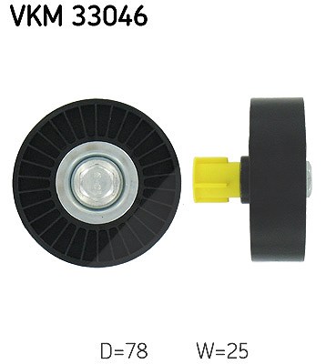 Skf Umlenk-/Führungsrolle, Keilrippenriemen [Hersteller-Nr. VKM33046] für Fiat, Peugeot, Citroën, Lancia