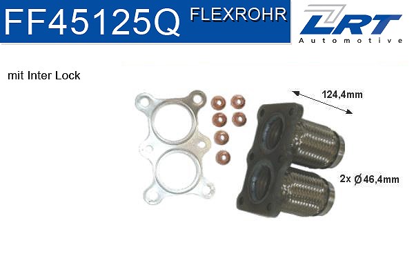 Lrt Reparaturrohr, Katalysator [Hersteller-Nr. FF45125Q] für VW, Skoda, Seat, Audi