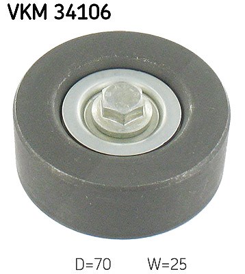 Skf Umlenk-/Führungsrolle, Keilrippenriemen [Hersteller-Nr. VKM34106] für Ford