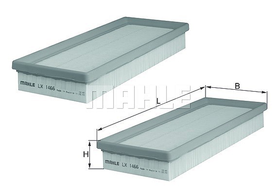 Mahle Luftfilter [Hersteller-Nr. LX1466/S] für Mercedes-Benz, Chrysler