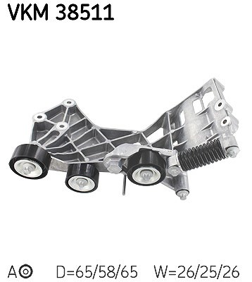Skf Spannrolle, Keilrippenriemen [Hersteller-Nr. VKM38511] für Mercedes-Benz