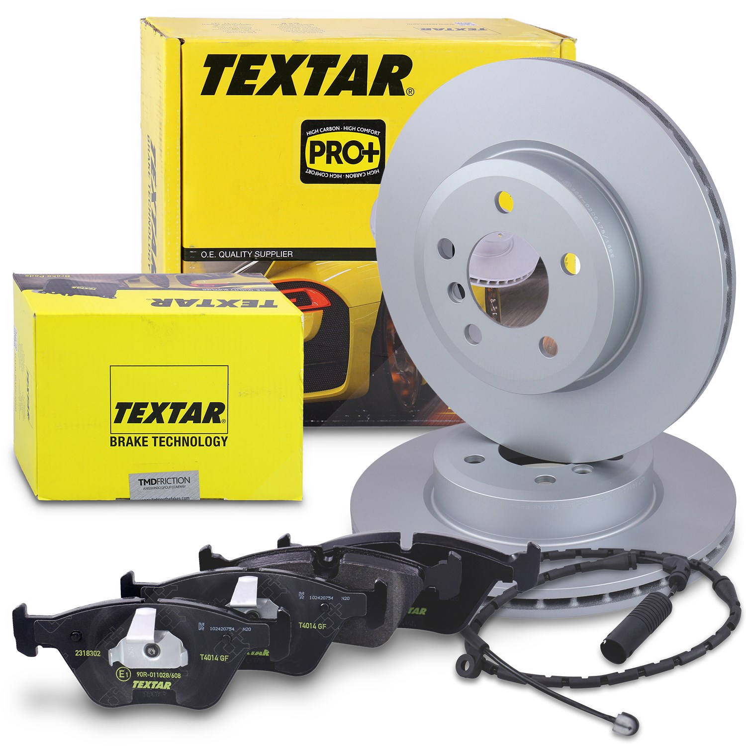 Textar Bremsscheiben +Beläge +VWK vorne [Hersteller-Nr. 40379126] für BMW
