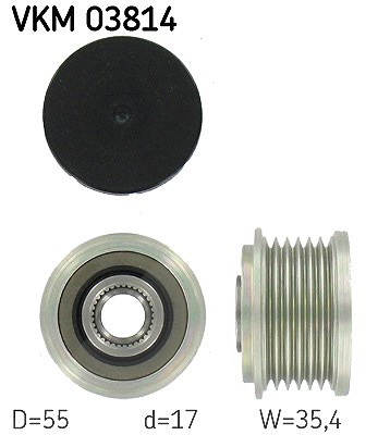 Skf Generatorfreilauf [Hersteller-Nr. VKM03814] für Mercedes-Benz
