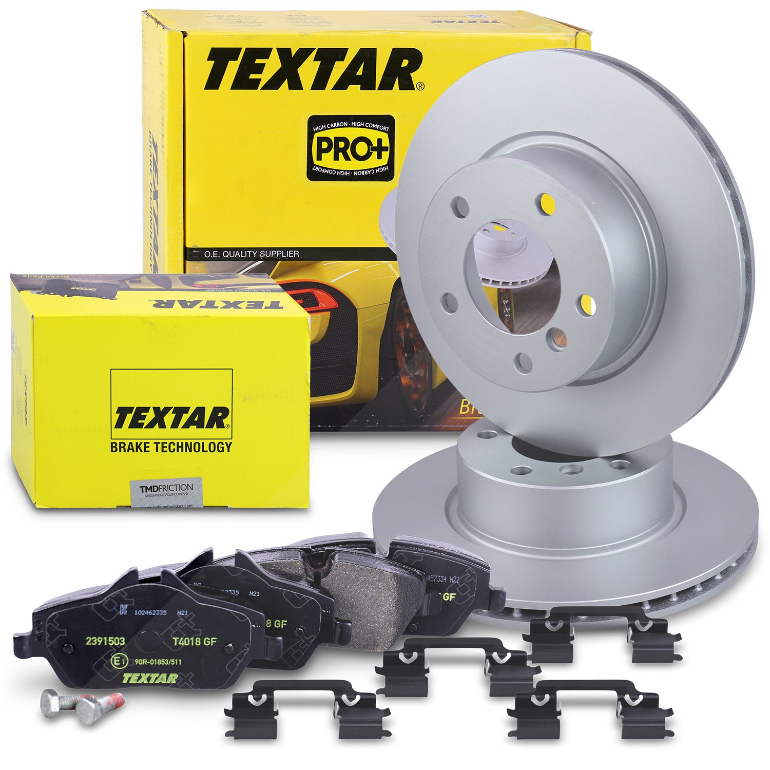 Textar Bremsscheiben + Bremsbeläge vorne [Hersteller-Nr. 40383446] für BMW