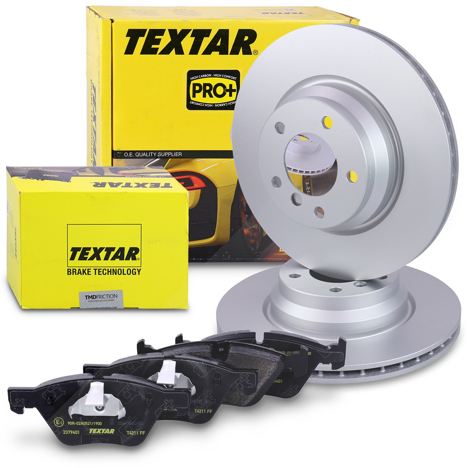 Textar Bremsscheiben + Bremsbeläge vorne [Hersteller-Nr. 40383451] für BMW