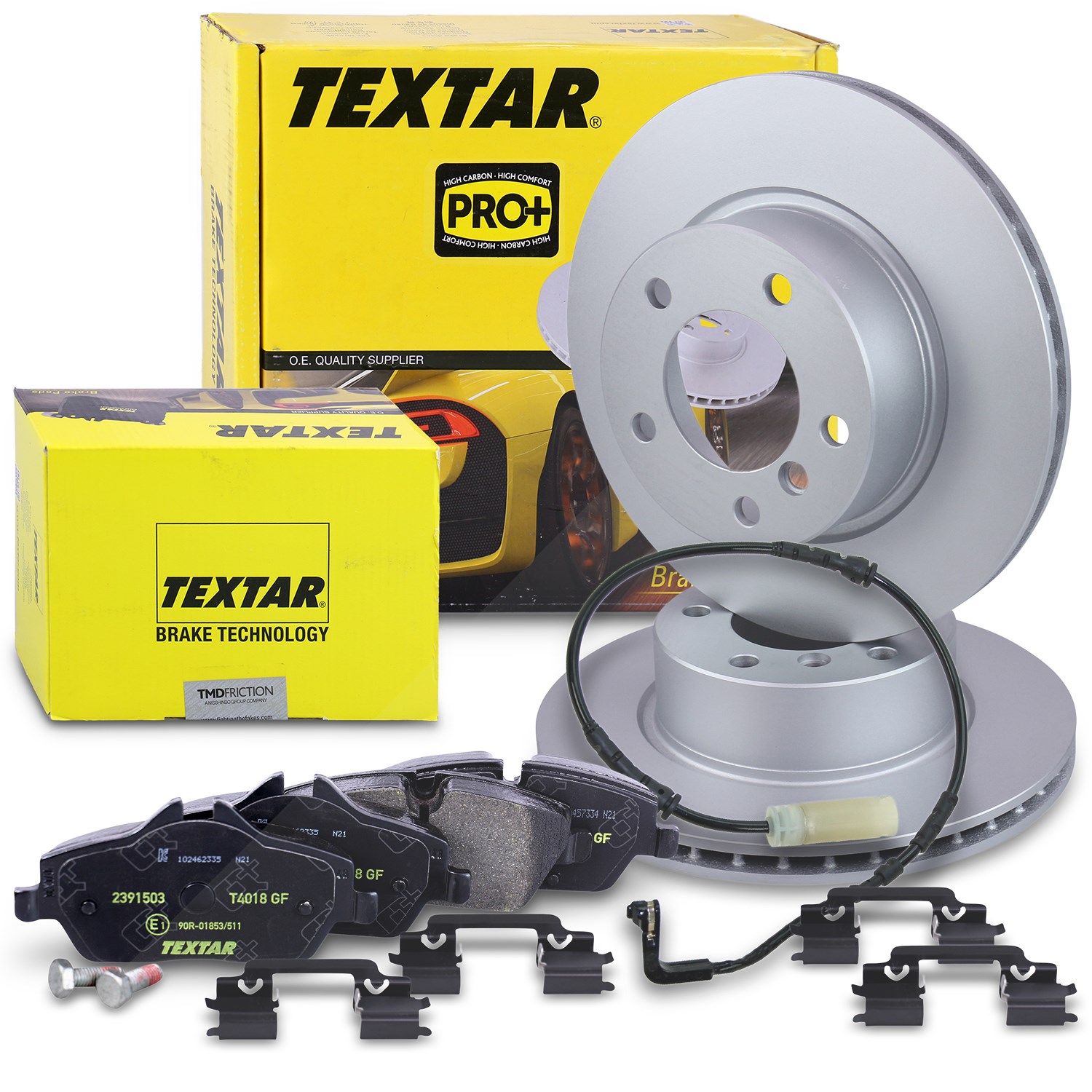 Textar Bremsscheiben +Beläge +VWK vorne [Hersteller-Nr. 40391253] für BMW