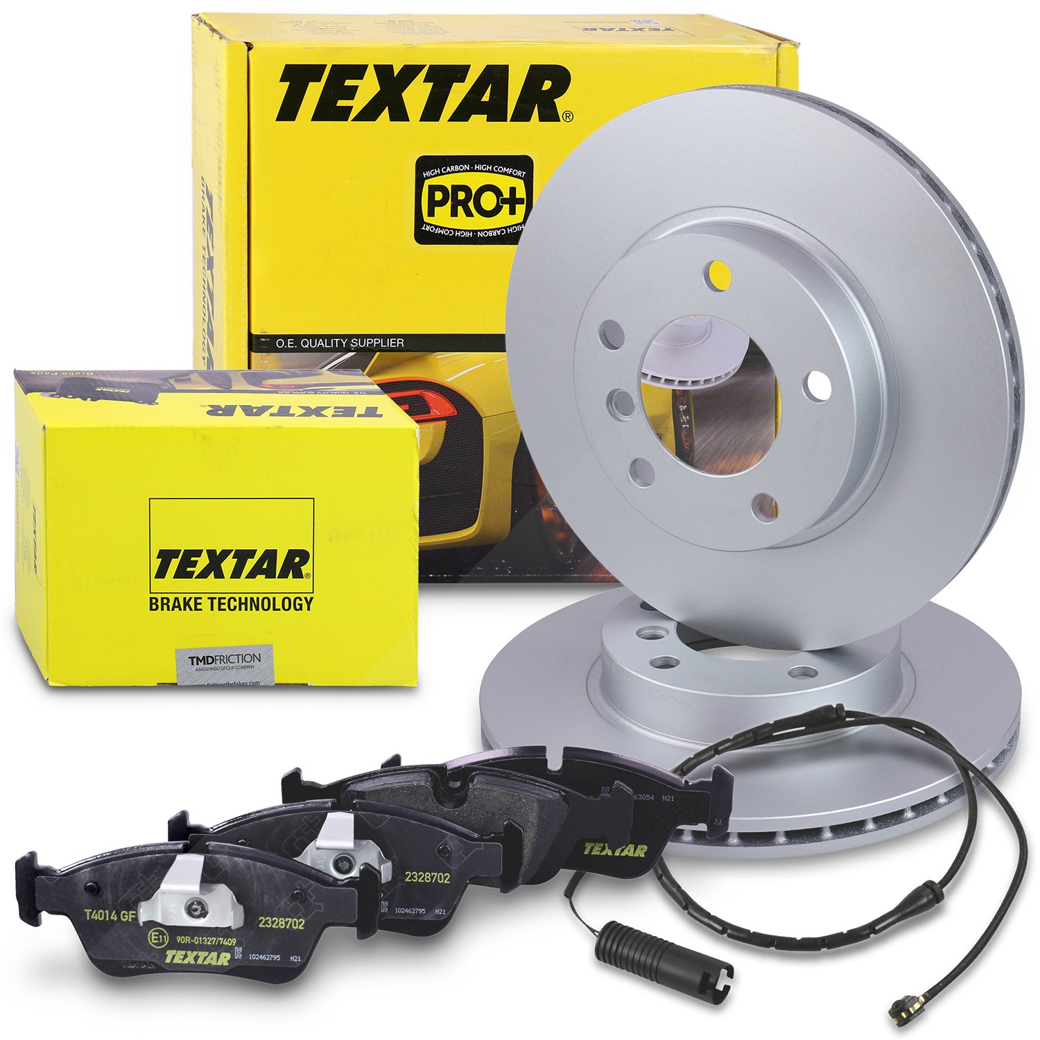Textar Bremsscheiben +Beläge +VWK vorne [Hersteller-Nr. 40391273] für BMW