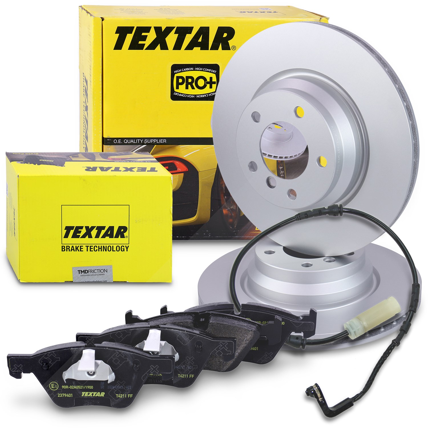 Textar Bremsscheiben +Beläge +VWK vorne [Hersteller-Nr. 40391305] für BMW