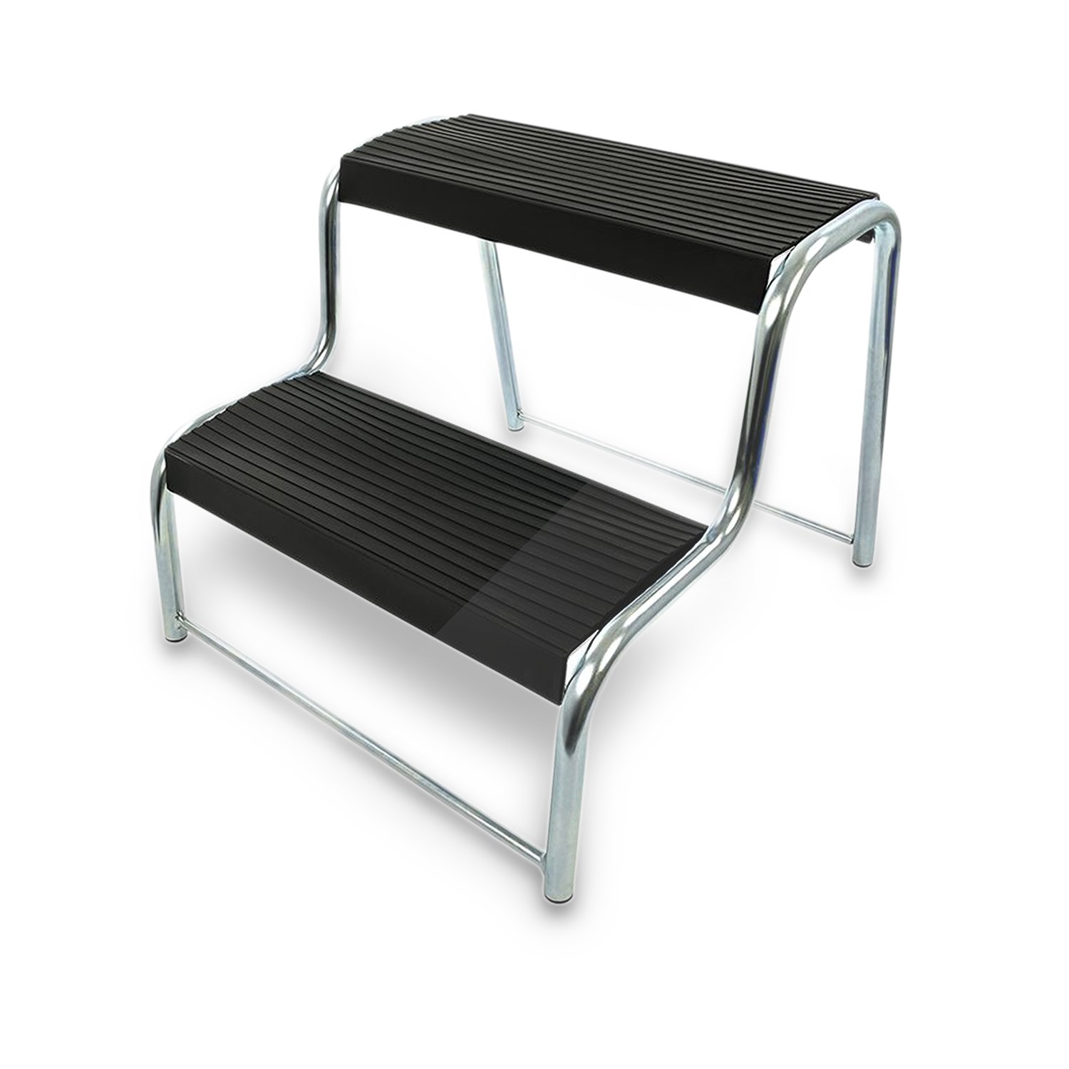 Proplus Doppeltrittstufe schwarz für Wohnwagen/Wohnmobil [Hersteller-Nr. 360822]