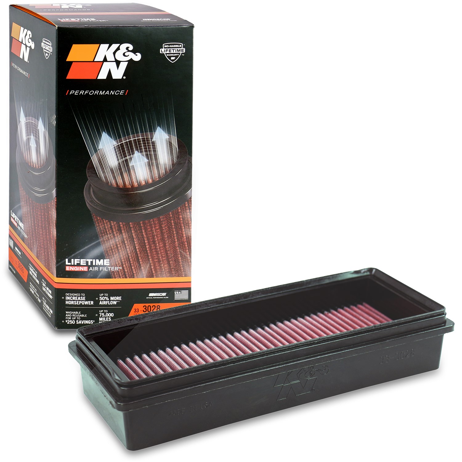 K&n Filters Sportluftfilter [Hersteller-Nr. 33-3028] für BMW